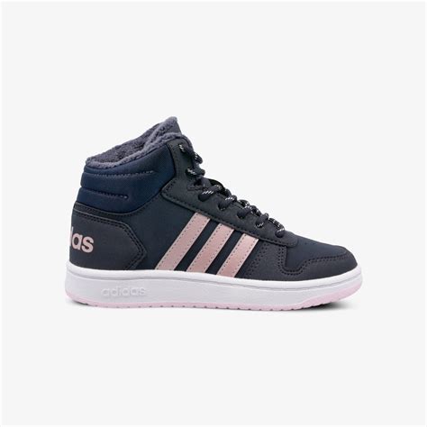 adidas vs hoops mid 2.0 sneakers blauw roze dames|Adidas Hoops VS Mid Basketball Shoe Review .